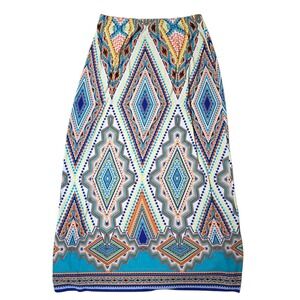 Cato Maxi Skirt Womens Colorful Diamond Boho Bohemian Pattern Size‎ L
